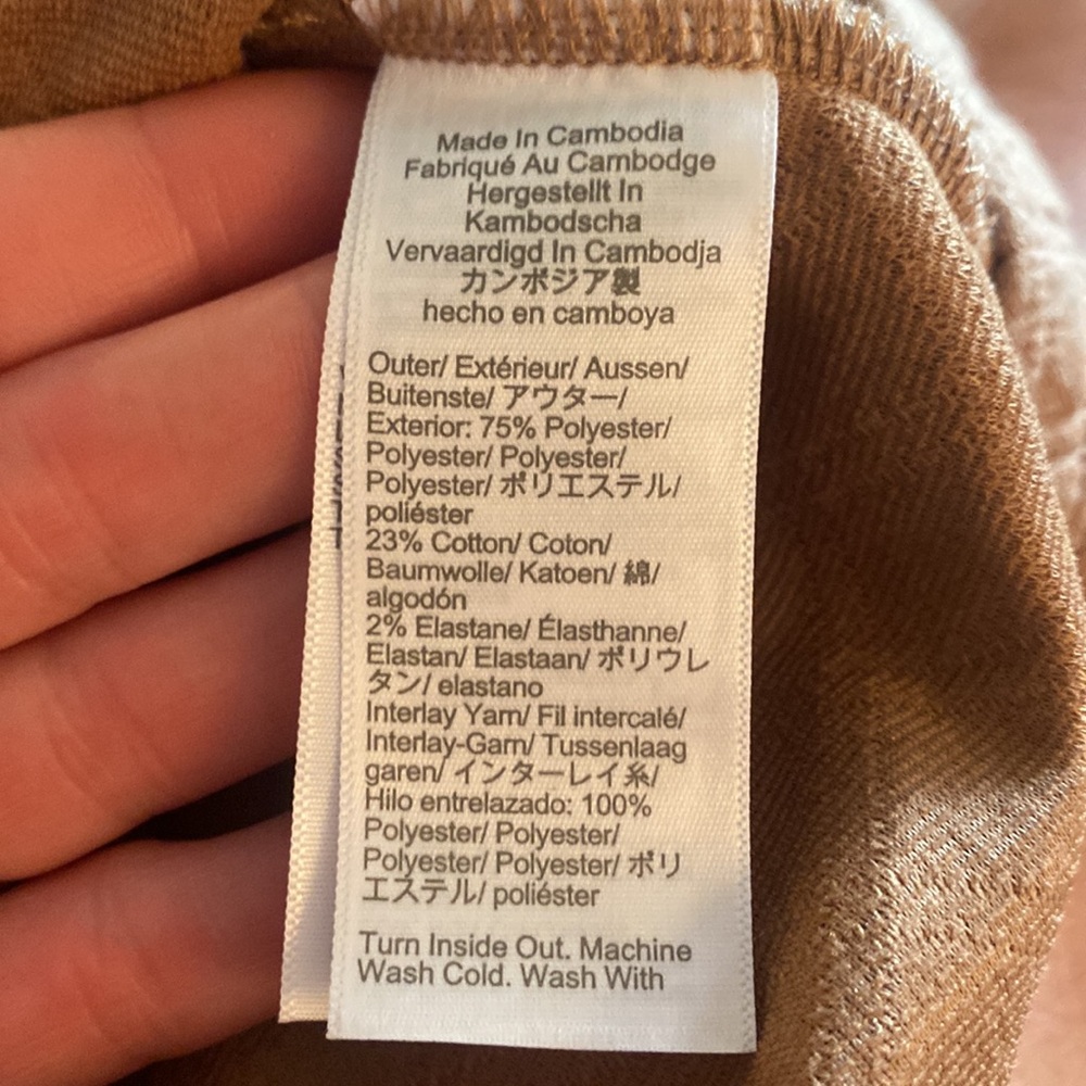 J Crew Factory Quilted mockneck pullover sweatshirt size Small L14 - Picture 8 of 10